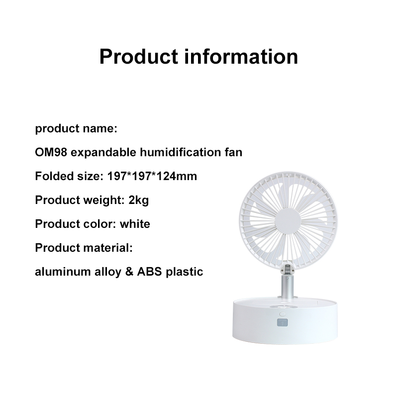 expandable humidification fan