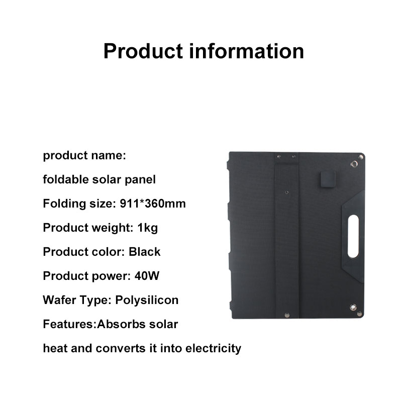 foldable solar panel 40w B