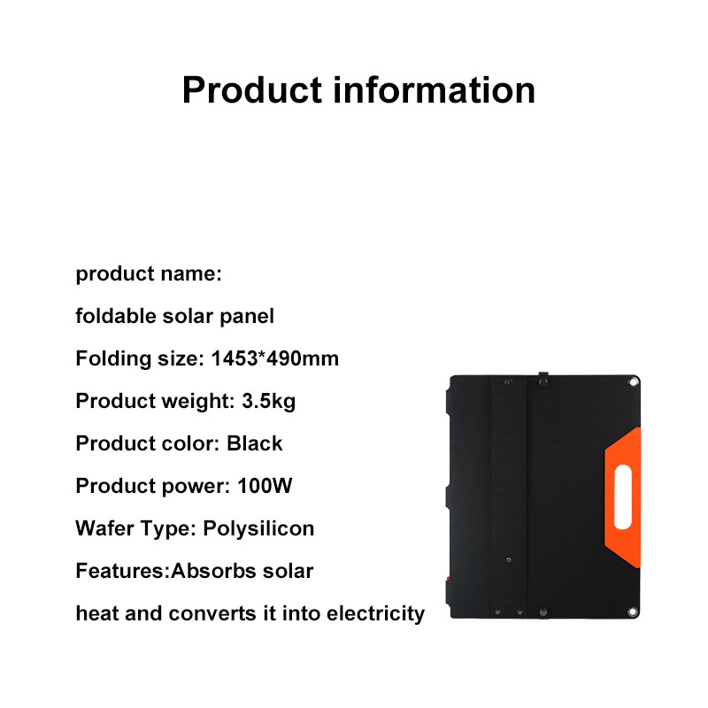 foldable solar panel 100w