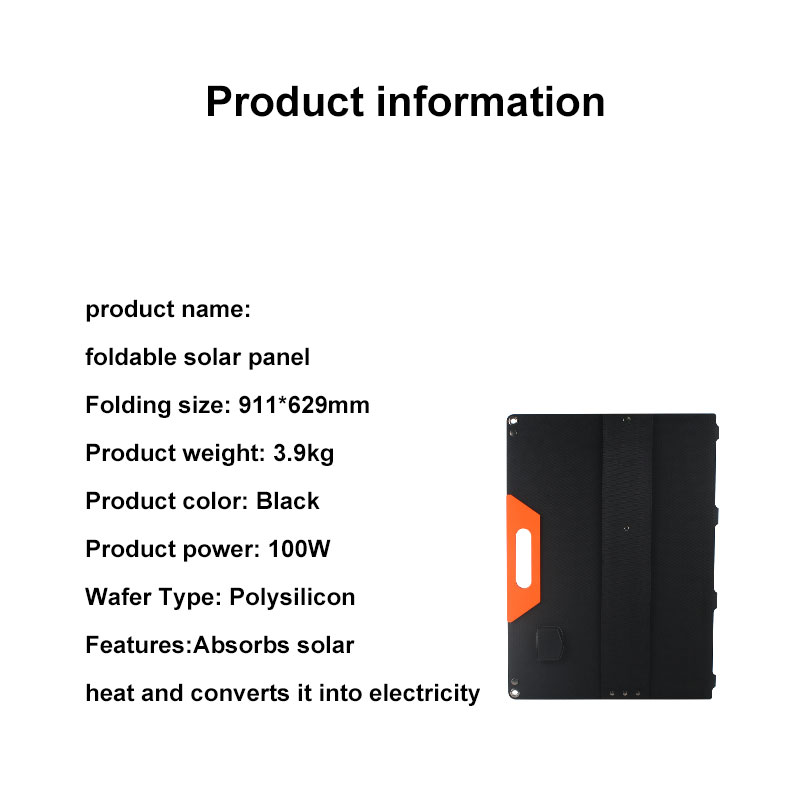 foldable solar panel 100w