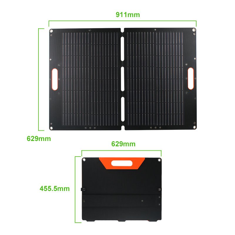 foldable solar panel 100w